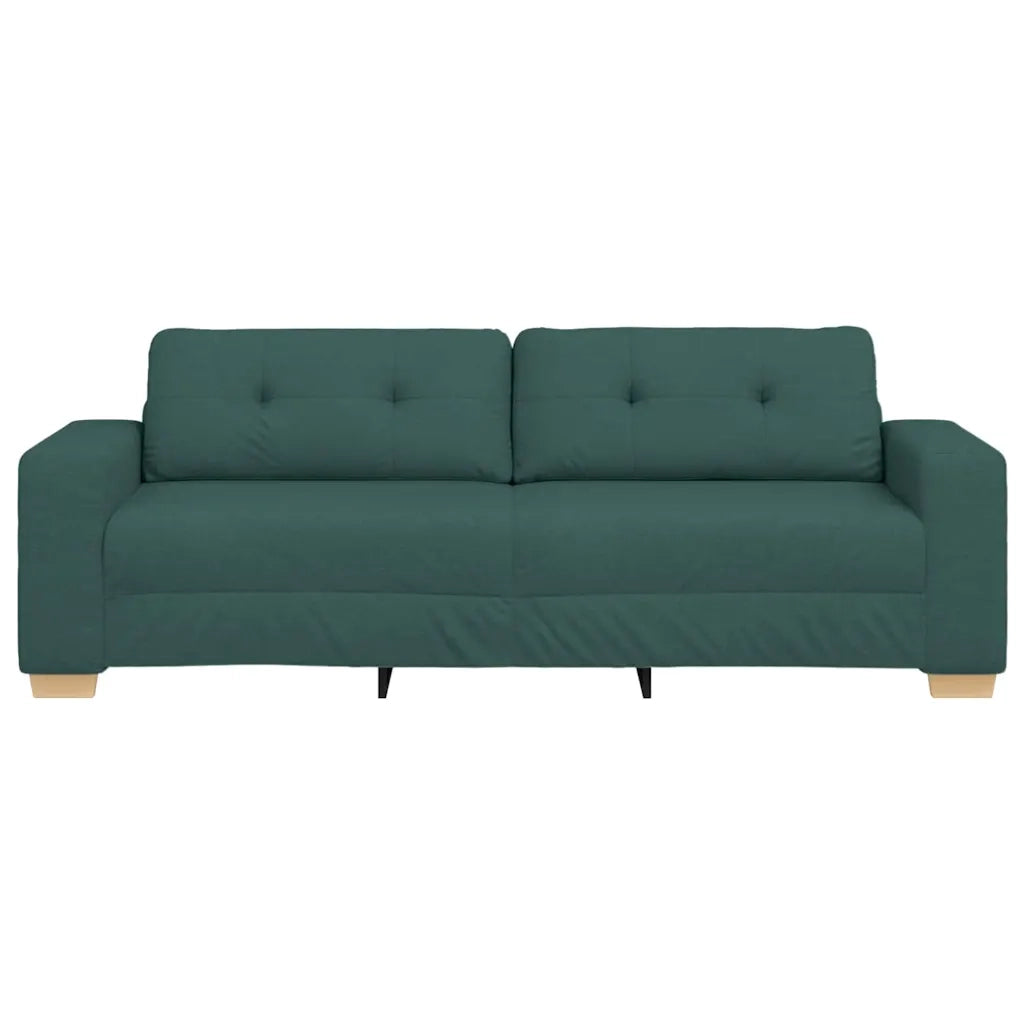 Divano a due posti con cuscino Verde scuro Tessuto 4105093