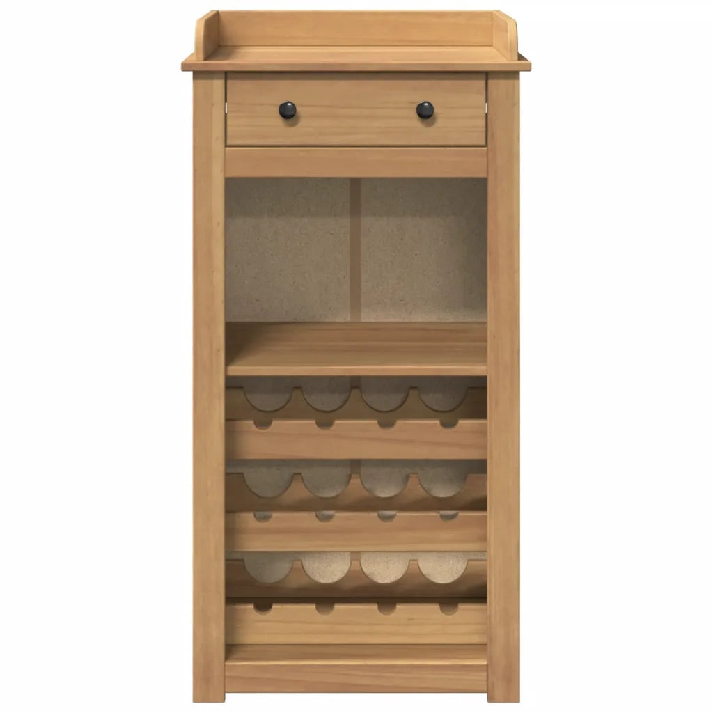 Cantinetta per Vini Panama 57x40x111,5cm Legno Massello di Pino