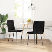 vidaXL Sedie da Pranzo 2 pz Nere in Velluto