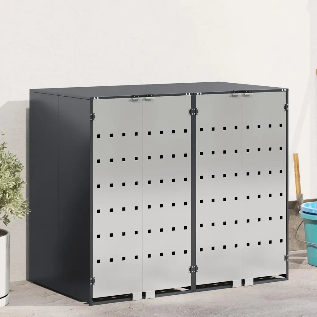 Contenitore per Rifiuti per 3 Bidoni 340 x 77.5 x 115.5 cm