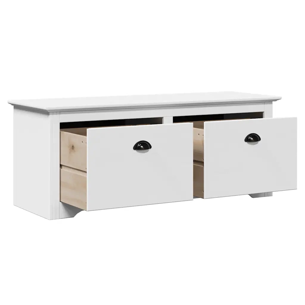 Panca da Ingresso BODO Bianca 114x40x45 cm 4016869