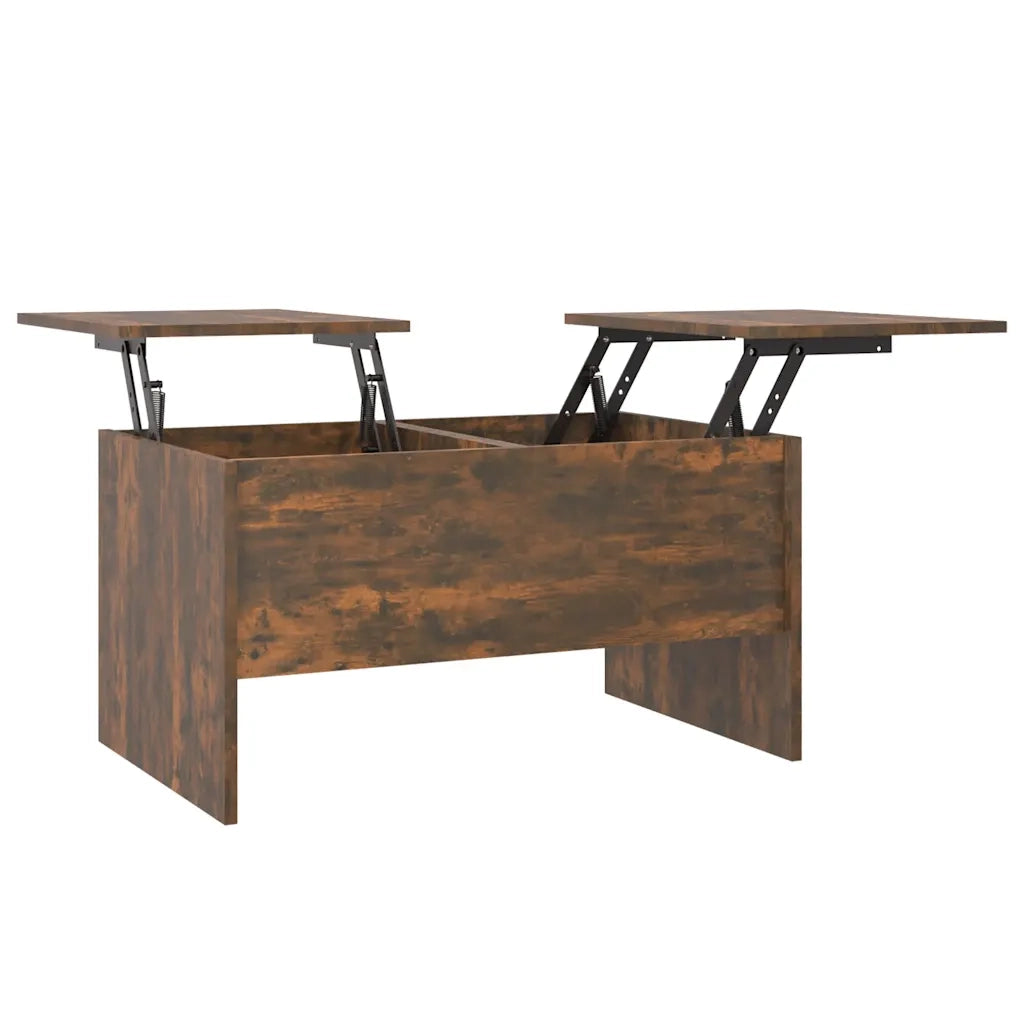 Tavolino da Salotto Rovere Fumo 80x50x42,5 cm Legno Multistrato 819293