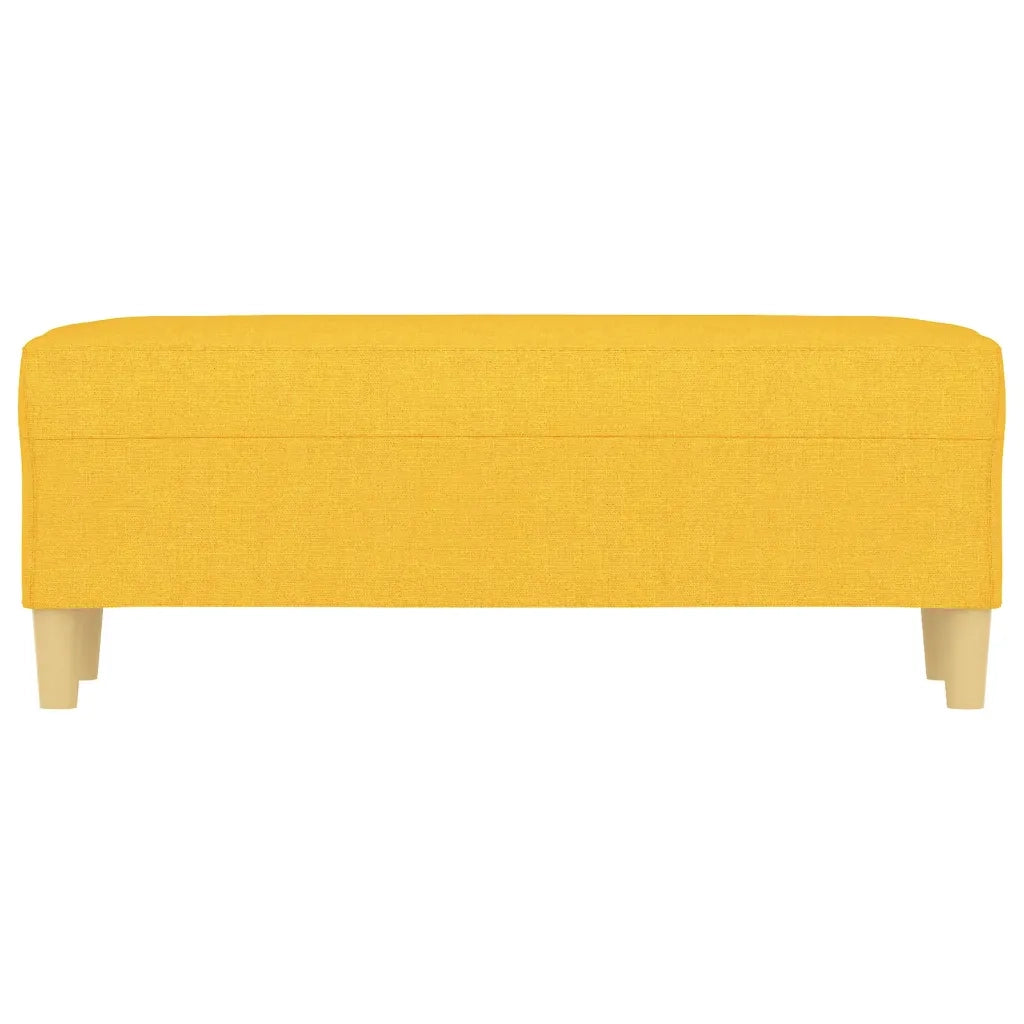 Panca Giallo Chiaro 100x35x41 cm in Tessuto
