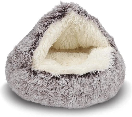 Letto per Gatti Rond - Piumino soffice - Materasso per Animali - Culla per Gatti - Cuscino per Cani - 50cm - Grigio