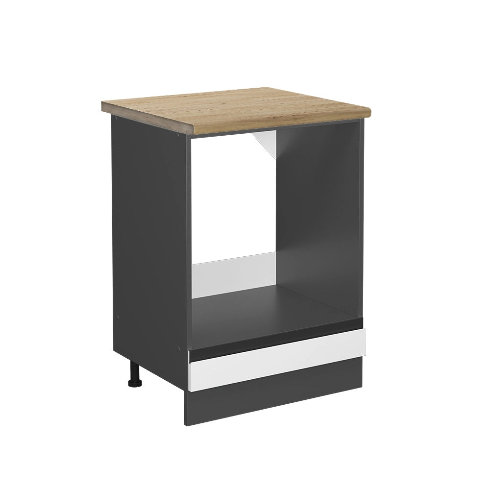 Vicco Mobile per forno da incasso Bianco 60 cm , PL Rovere