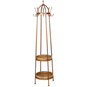 Appendiabiti in legno marrone e nero 50x50x186h cm