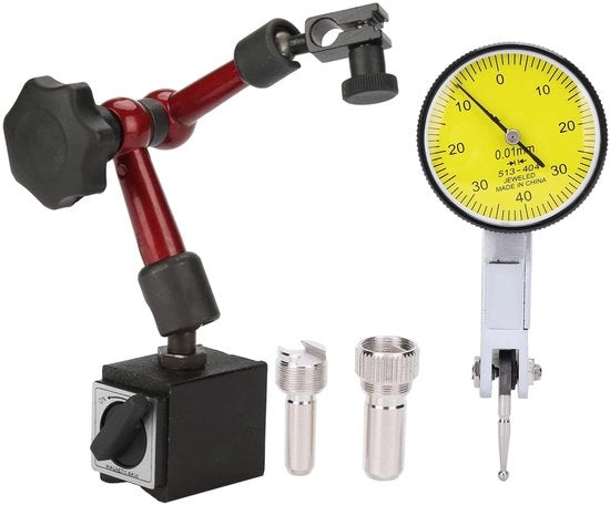 Comparatore di precisione magnetico - braccio flessibile - precisione 0,01 mm - per strumenti di precisione - misurazione di superfici - facile da manutenere - strumento di misura