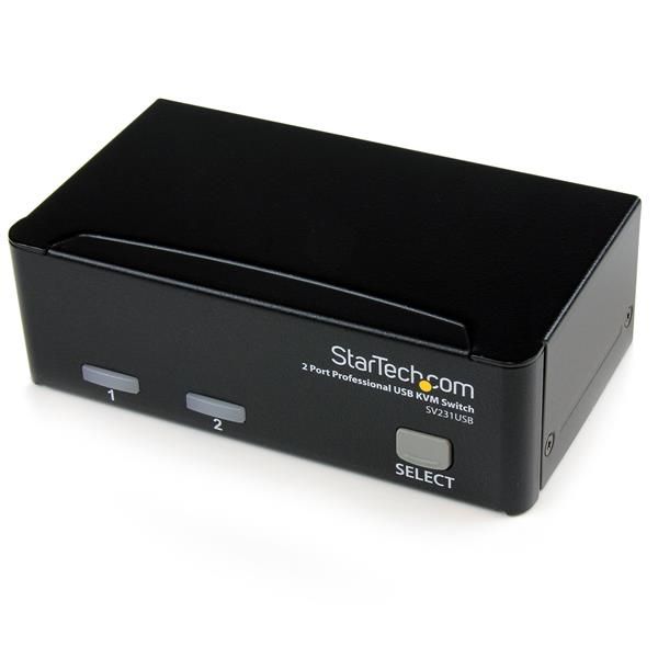 Startech.com kit switch kvm usb professionale a 2 porte con cavi - SV231USBGB