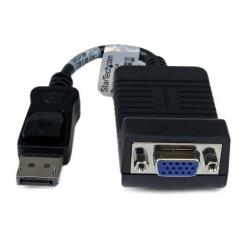 Startech.com adattatore da displayport a vga - convertitore attivo da dp a vga - video 1080p - resistente - cavo monitor dp/dp++ a vga adattatore dongle dp 1.2 a vga - connettore dp a scatto - DP2VGA