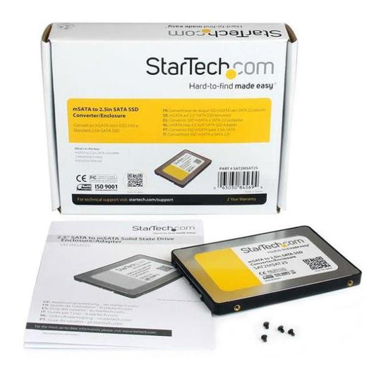 Startech.com box esterno adattatore da sata a mini sata 2,5" ssd - SAT2MSAT25