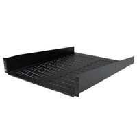 Startech.com ripiano per montaggio a rack con fessure 22" 2u - ripiano per armadio server rack fisso - 22 kg - CABSHELF22V