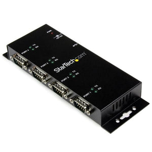 Startech.com hub adattatore seriale usb a db9 rs232 4 porte - guide din industriali e montabile a parete - ICUSB2324I