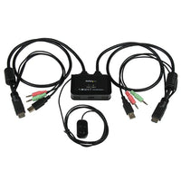 Startech.com switch kvm cavo hdmi usb 2 porte con audio e switch remoto – alimentazione usb - SV211HDUA