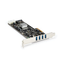 Startech.com adattatore scheda superspeed usb 3.0 con 4 porte pci express (pcie) con 4 canali da 5 gbps dedicati - uasp - alimentazione sata/lp4 - PEXUSB3S44V