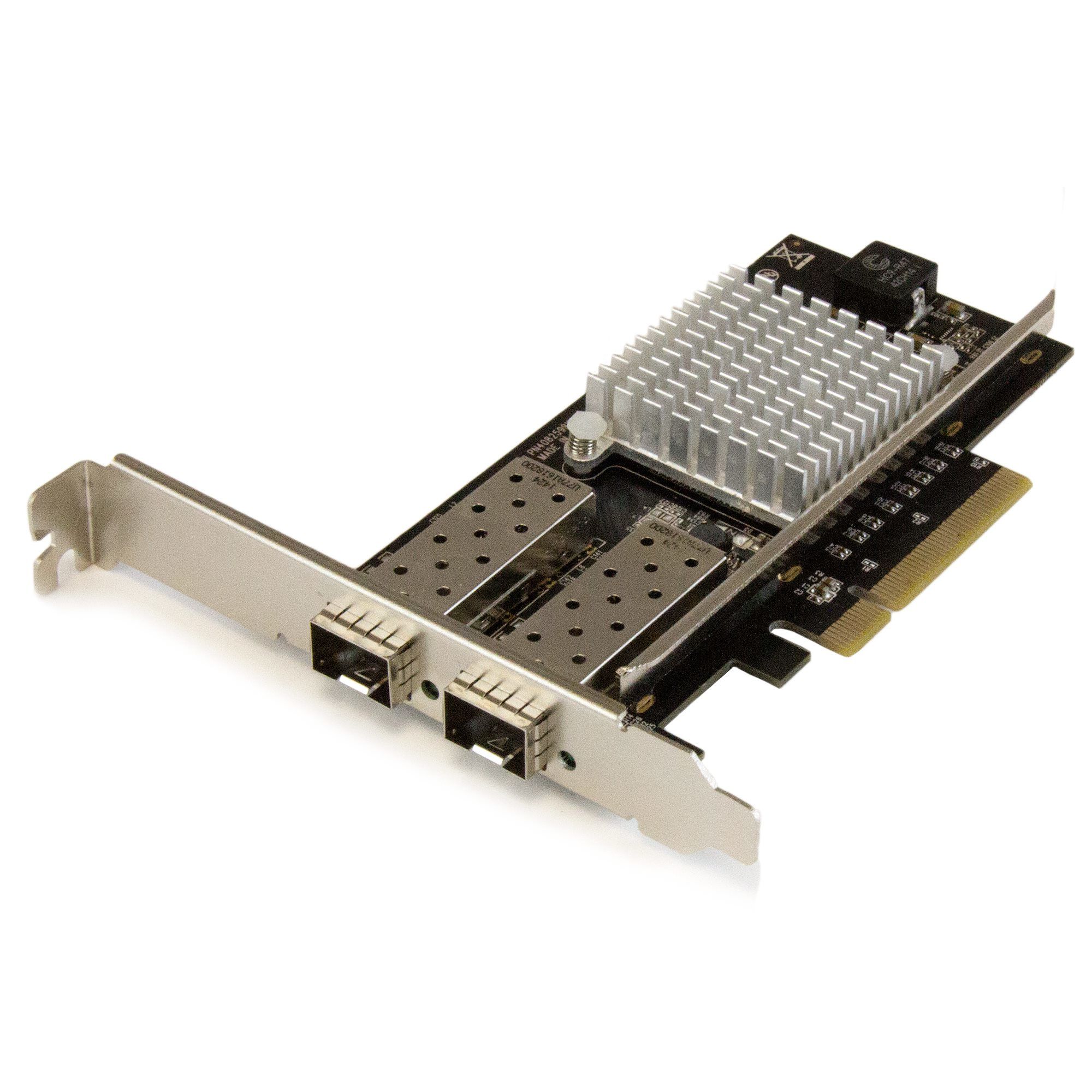Startech.com scheda di rete pci express in fibra ottica da 10gb con 2 porte sfp+ aperto con chip intel - PEX20000SFPI