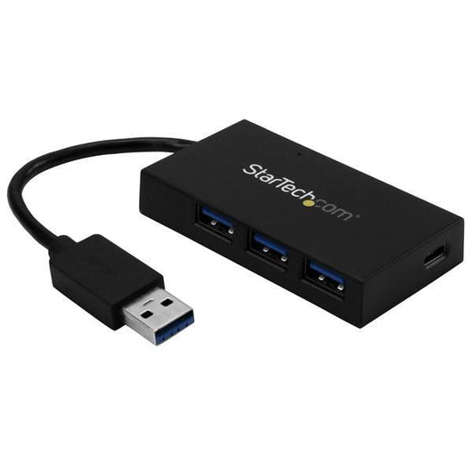 Startech.com hub usb 3.0 a 4 porte - hub usb type-a con 1x usb-c e 3x usb-a porte (superspeed 5gbps) - alimentato da bus usb - adattatore/hub usb 3.1 gen 1 - hub usb portatile per notebook - HB30A3A1CFB