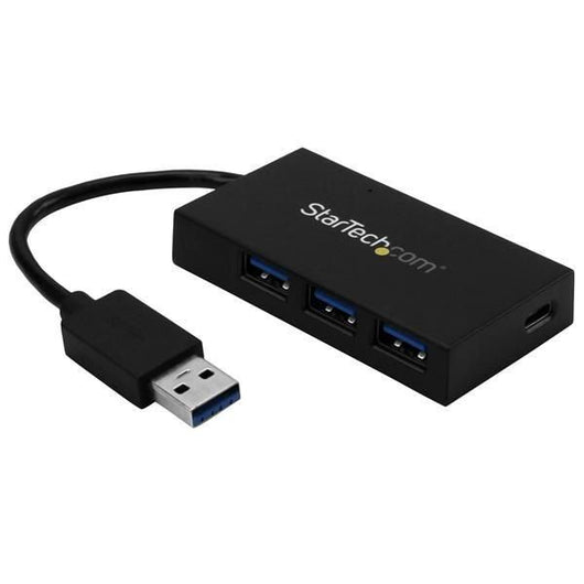 Startech.com hub usb 3.0 a 4 porte - hub usb type-a con 1x usb-c e 3x usb-a porte (superspeed 5gbps) - alimentato da bus usb - adattatore/hub usb 3.1 gen 1 - hub usb portatile per notebook - HB30A3A1CFB