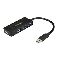 Startech.com hub usb 3.0 a 4 porte - mini hub usb con porta di ricarica - include adattatore di alimentazione - ST4300MINI