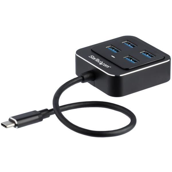 Startech.com hub usb-c a 4 porte - hub usb-c a usb 3.1 gen 2 (10gbps) - 4x usb-a - HB31C4AB
