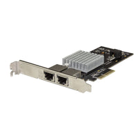 Startech.com scheda di rete ethernet pcie a 2 porte 10gb - adattatore di rete pci express 10gbase-t/nbase-t con chip intel-x550at - scheda lan nic 5 velocità 10/5/2.5/1gbe multi gigabit - ST10GPEXNDPI