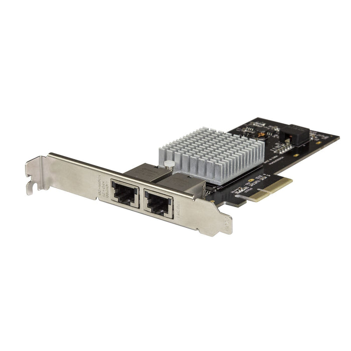 Startech.com scheda di rete ethernet pcie a 2 porte 10gb - adattatore di rete pci express 10gbase-t/nbase-t con chip intel-x550at - scheda lan nic 5 velocità 10/5/2.5/1gbe multi gigabit - ST10GPEXNDPI