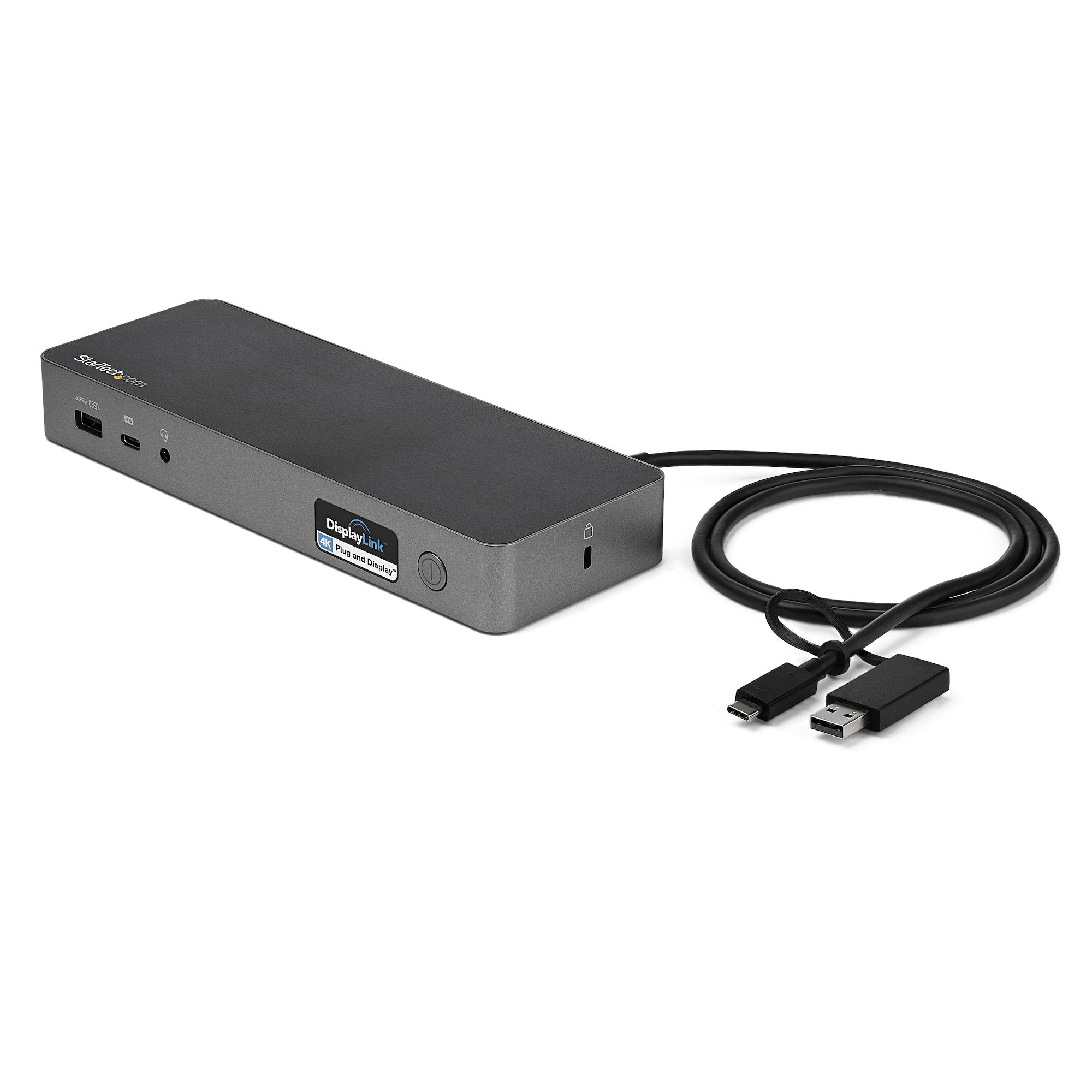 Startech.com docking station usb-c e usb-a - docking station universale per portatili, doppio 4k dp e hdmi, 60w pd, mac/windows/chrome os, hub 4x usb 5gbps, gbe - DK30C2DPPDUE