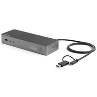 Startech.com docking station usb-c e usb-a - docking station universale per portatili, doppio 4k dp e hdmi, 100w pd, mac/windows/chrome os, hub 4x usb 5gbps, gbe - DK30C2DPEPUE