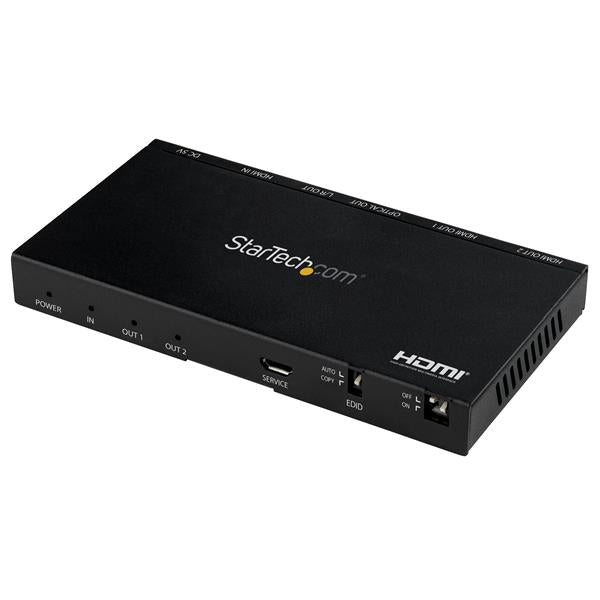 Startech.com sdoppiatore splitter hdmi a 2 porte - 4k 60hz con scaler video incorporato - ST122HD20S