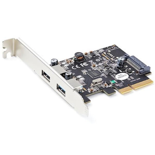 Startech.com scheda pcie usb 3.1 a 2 porte - scheda di espansione pci express usb 3.2 gen 2 type-a 10gbps - adattatore da pci express a usb - profilo completo/basso - windows e linux - PEXUSB312A3