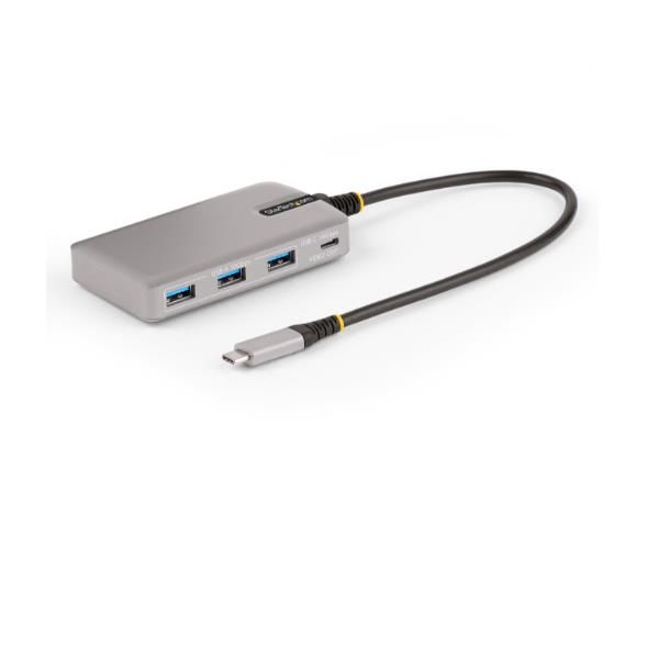Startech.com hub usb-c a 4 porte con uscita video usb-c dp alt mode 4k 60hz - 3x usb type-a, 1x usb type-c, 100w pd pass-through, usb 3.2 10gbps, cavo da 30cm, hub usb portatile - HB31C3A1CDPPD3