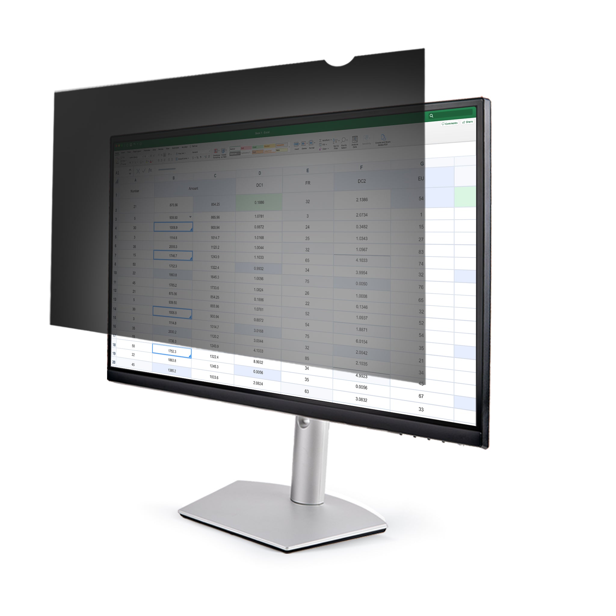 Startech.com filtro per la privacy per monitor da 22" - filtro di protezione dello schermo - pellicola protettiva per la riduzione della luce blu - 16:10 widescreen - opaco/lucido - +/-30 gradi - PRIVACY-SCREEN-22MB