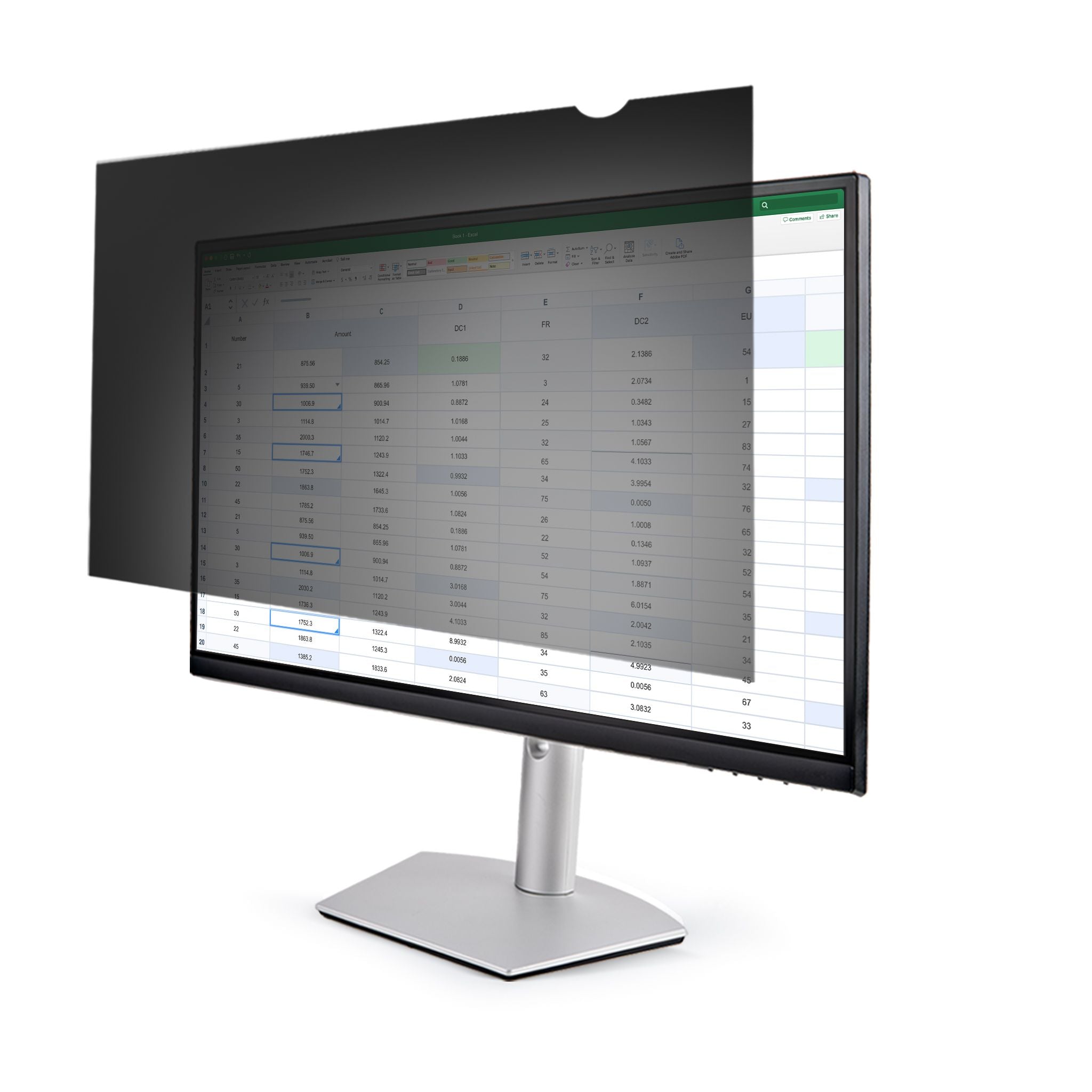 Startech.com filtro per la privacy per monitor da 22" - filtro di protezione dello schermo - pellicola protettiva per la riduzione della luce blu - 16:10 widescreen - opaco/lucido - +/-30 gradi - PRIVACY-SCREEN-22MB