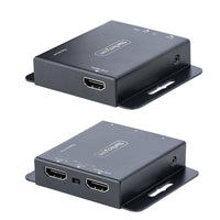 Startech.com hdmi extender via ethernet 4k 30hz/40m o 1080p/70m, kit extender hdmi via cat6/cat5, estensione hdmi su ip con power over cable (poe), kit trasmattitore e ricevitore hdmi con ir e alimentatore singolo - EXTEND-HDMI-4K40C6P1