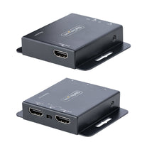 Startech.com hdmi extender via ethernet 4k 30hz/40m o 1080p/70m, kit extender hdmi via cat6/cat5, estensione hdmi su ip con power over cable (poe), kit trasmattitore e ricevitore hdmi con ir e alimentatore singolo - EXTEND-HDMI-4K40C6P1