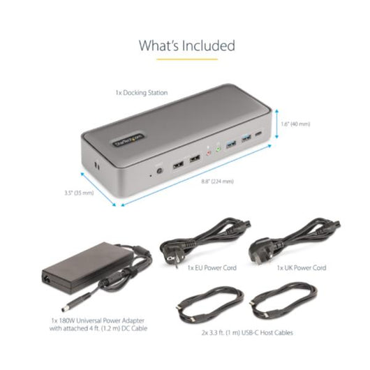 Startech.com kvm docking station usb-c per due laptop, docking station displayport a doppio monitor 4k 60 hz, hub usb a 5 porte, gbe, dock kvm con alimentazione a 90w/45w per due laptop, windows/mac - 129UE-USBC-KVM-DOCK