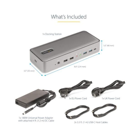 Startech.com kvm docking station usb-c per due laptop, docking station displayport a doppio monitor 4k 60 hz, hub usb a 5 porte, gbe, dock kvm con alimentazione a 90w/45w per due laptop, windows/mac - 129UE-USBC-KVM-DOCK