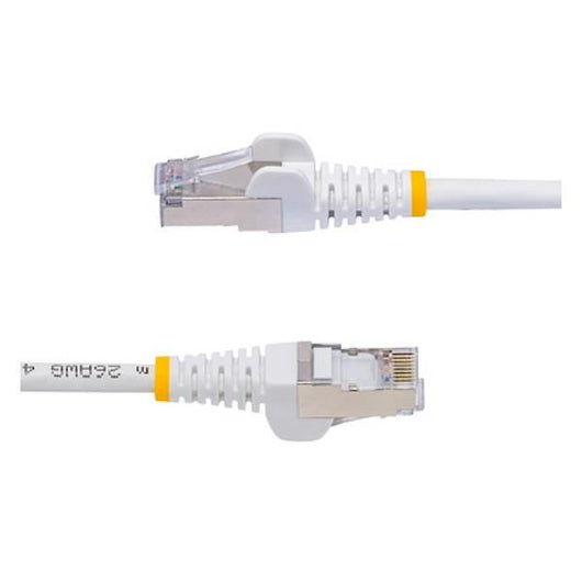 Startech.com cavo ethernet cat8 bianco da 5m, rj45 snagless, 25g/40g, 2000mhz, 100w poe++, s/ftp, cavo lan in rame puro 26awg, lszh, cavo patch di rete schermato con rilievi di trazione, testato individualmente - NLWH-5M-CAT8-PATCH