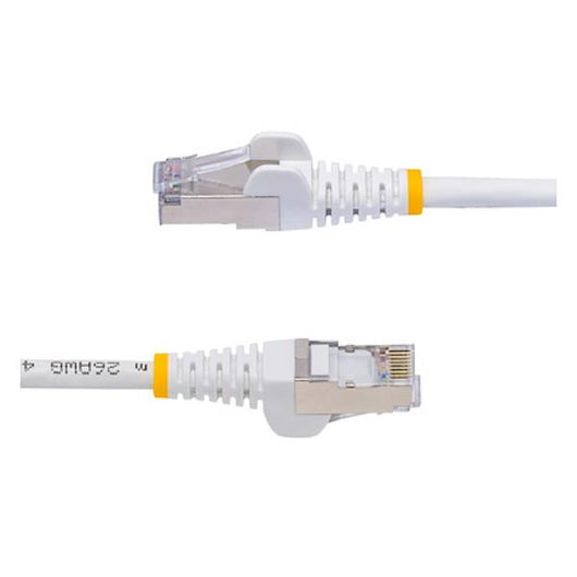 Startech.com cavo ethernet cat8 bianco da 5m, rj45 snagless, 25g/40g, 2000mhz, 100w poe++, s/ftp, cavo lan in rame puro 26awg, lszh, cavo patch di rete schermato con rilievi di trazione, testato individualmente - NLWH-5M-CAT8-PATCH