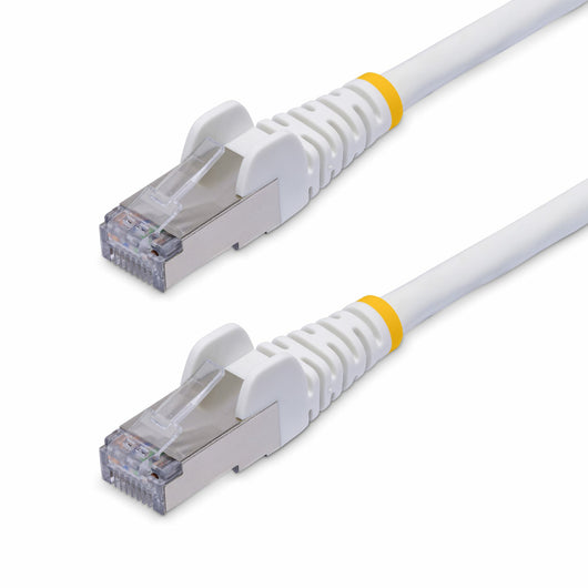 Startech.com cavo ethernet cat8 bianco da 12m, rj45 snagless, 25g/40g, 2000mhz, 100w poe++, s/ftp, cavo lan in rame puro 26awg, lszh, cavo patch di rete schermato con rilievi di trazione, testato individualmente - NLWH-12M-CAT8-PATCH