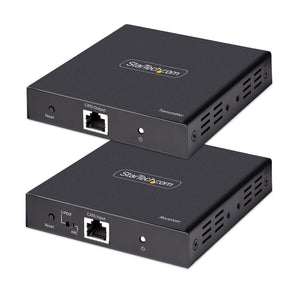 Startech.com extender hdmi 4k su cavo ethernet cat5/cat6, video extender 4k 60hz hdr fino a 70m, uscita hdmi e audio s/pdif su cavo di rete - kit estensore hdmi su cavo lan completo di trasmettitore e ricevitore - 4K70IC-EXTEND-HDMI