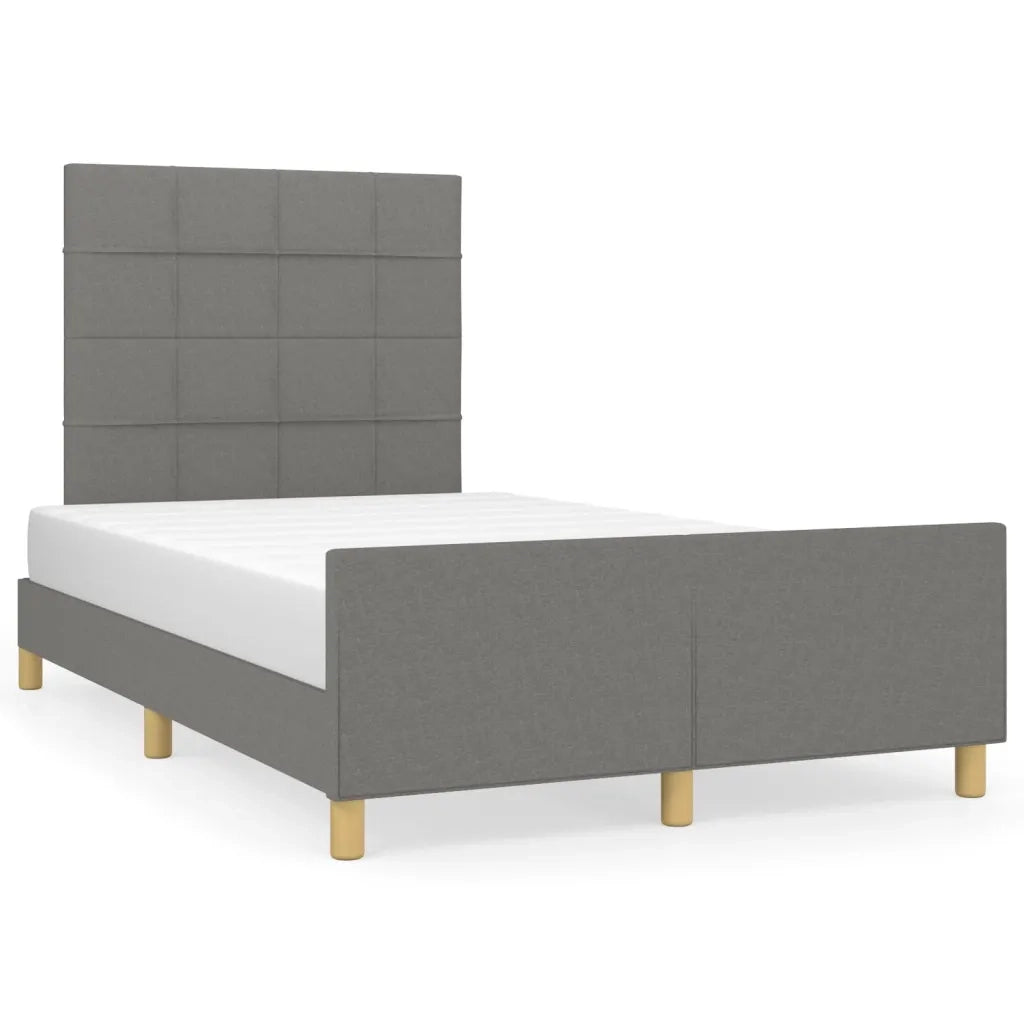 Giroletto senza Materasso Grigio Scuro 120x200 cm Tessuto