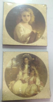 1 Pezzo Quadro da parete mattonella 20 x 20 cm 2 Decori