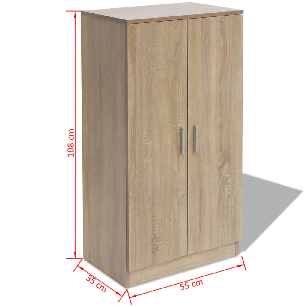 Scarpiera con 7 ripiani finitura rovere marrone 02_0043414