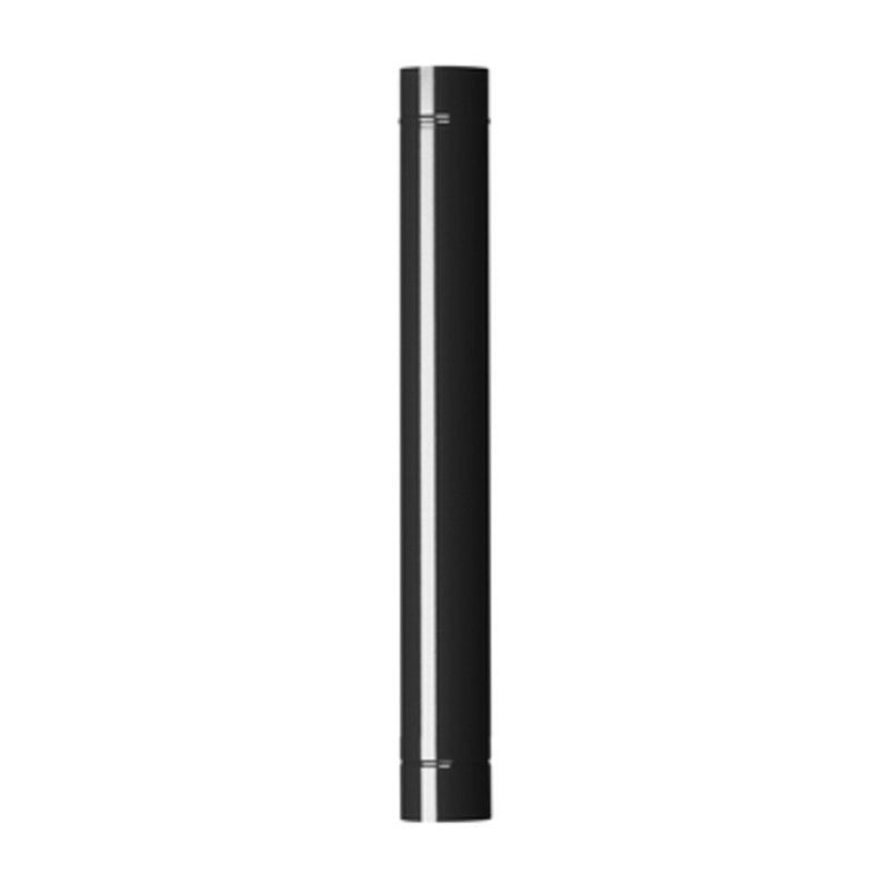 TUBO PER STUFA H 100 CM D 15 CM NERO OPACO- 6,0 pz