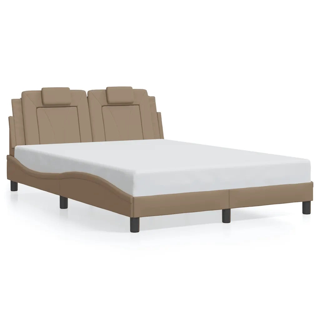 Giroletto Viana senza Materasso Cappuccino 120x200 cm in Similpelle 3208086