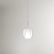 Vetro Borosilicato Contemporaneo Rain Trasparente D17,5 Senza Rosone