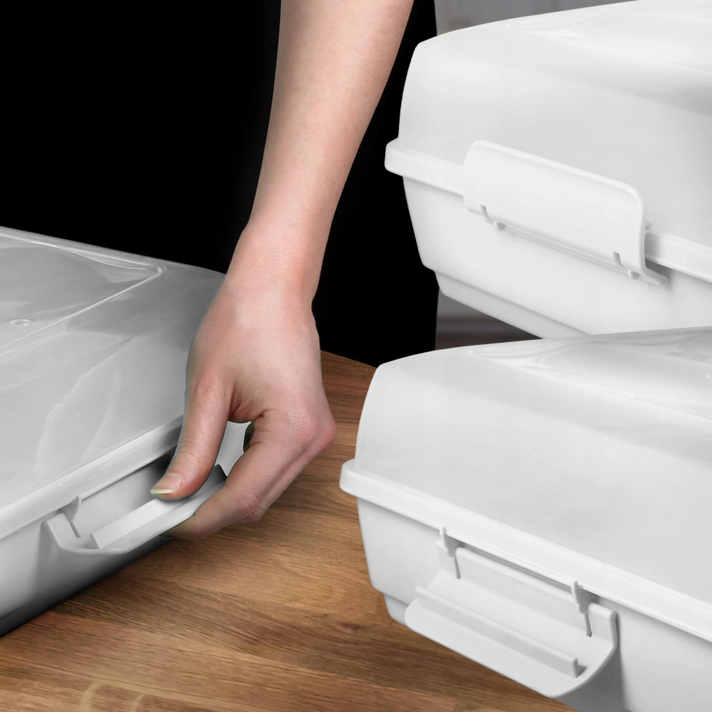 Contenitore rettangolare in plastica KADAX per torte, pasticcini, scatola per torte, grande