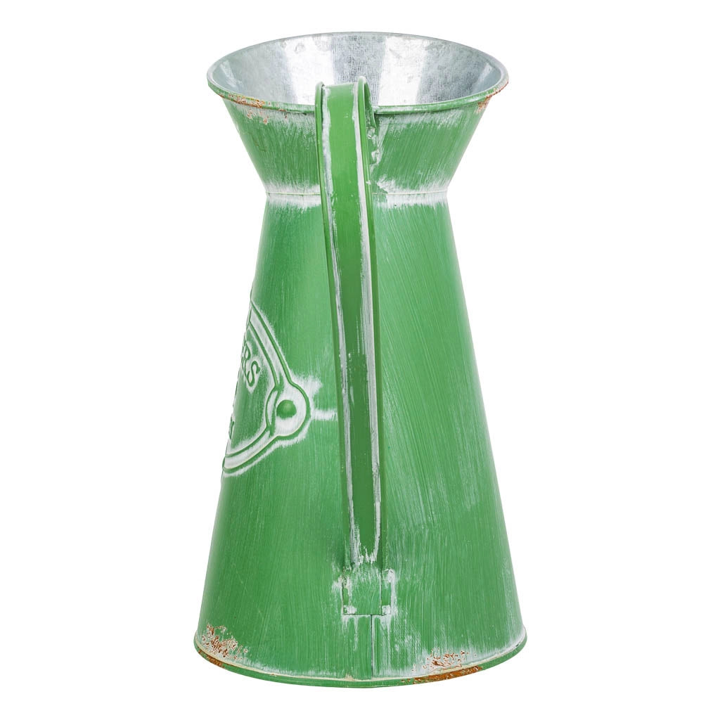 Brocca metallo verde 22xb15,5x22/23/25,5h
