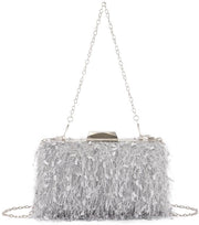 Borsa Clutch Donna con Tassel Stilizzante, Portasigarette per Matrimonio
