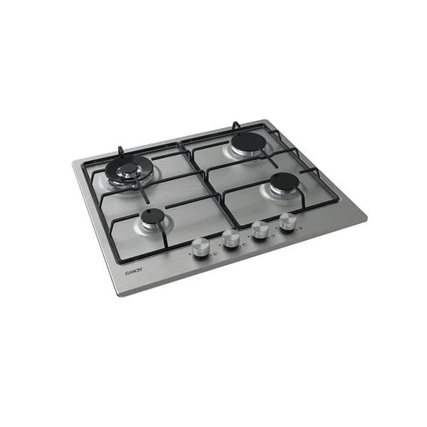 CANDY CHW6BR4WPX PIANO COTTURA A GAS DA INCASSO  CON 4 ZONE IN ACCIAIO INOX 60 CM